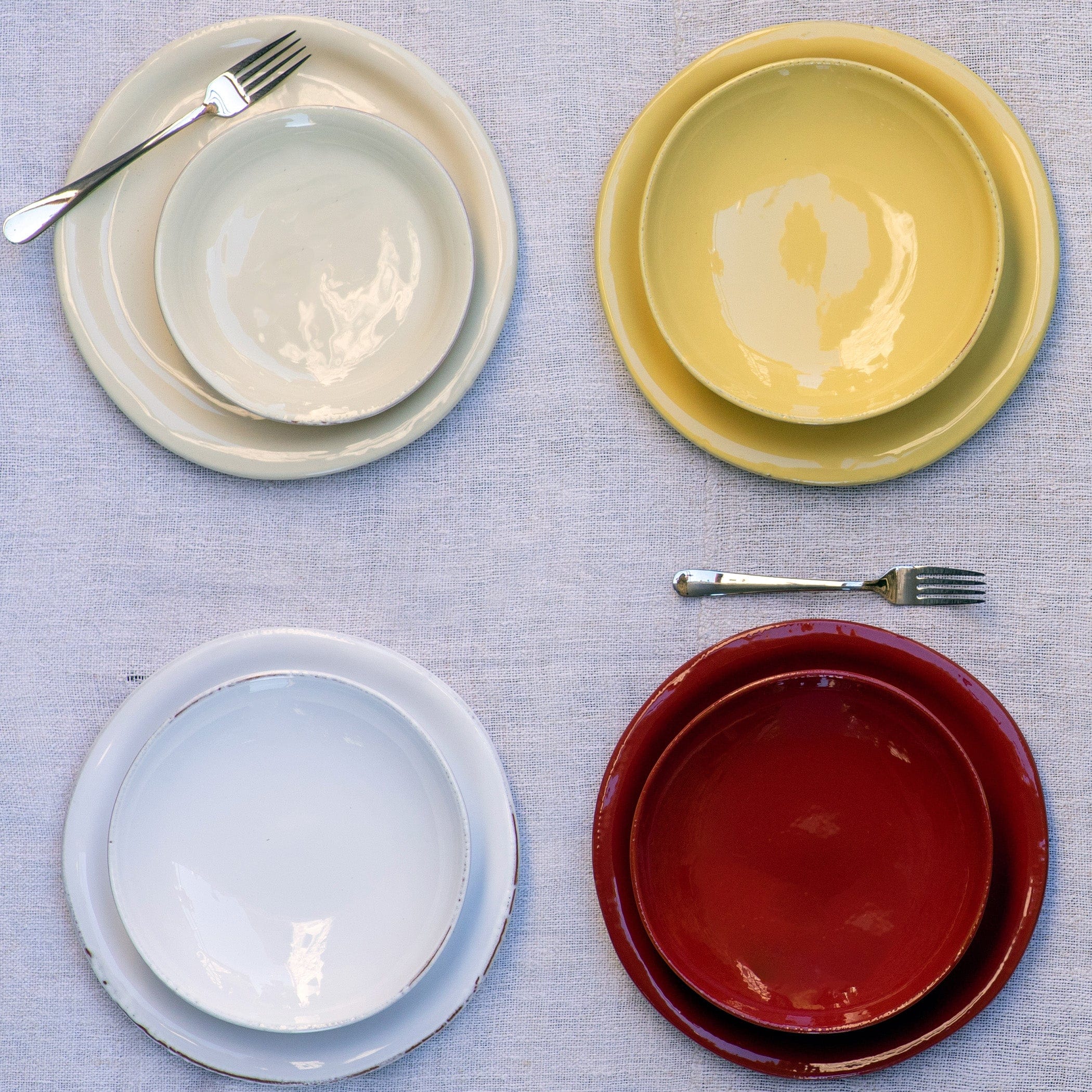 Cucina Fresca Bianco Dinner Plate